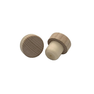 Customized T Shape Wholesale Custom Wood Top Synthetic Stopper Vietnam OEM Wine Bottle Child-Proof Stoppers Bartop Cork