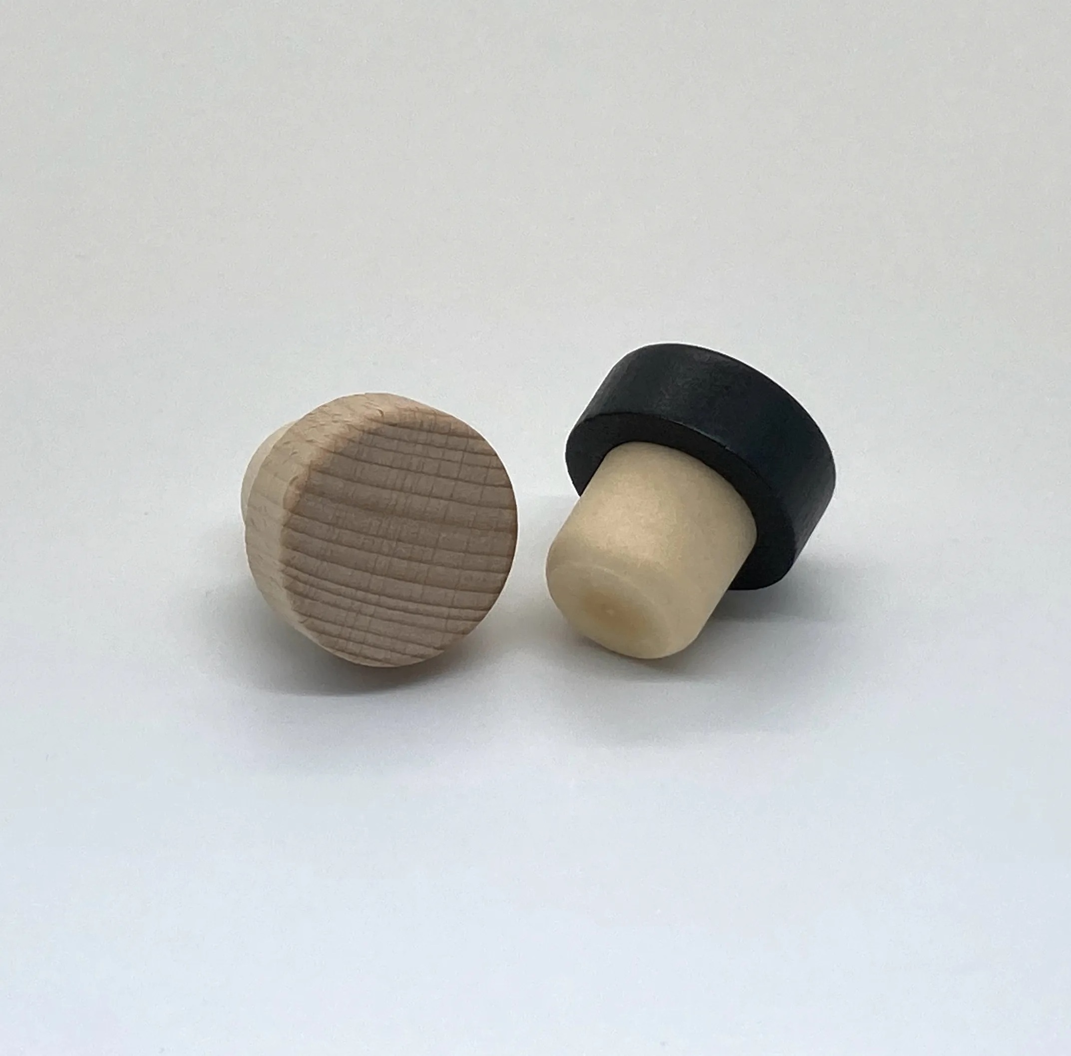 Customized T Shape Wholesale Custom Wood Top Synthetic Stopper Vietnam OEM Wine Bottle Child-Proof Stoppers Bartop Cork