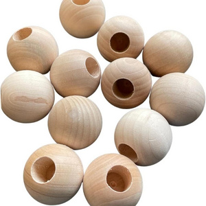 Pinehurst Crafts Wood Dowel Rod End Caps 1 Inch Diameter with 1/2" Hole