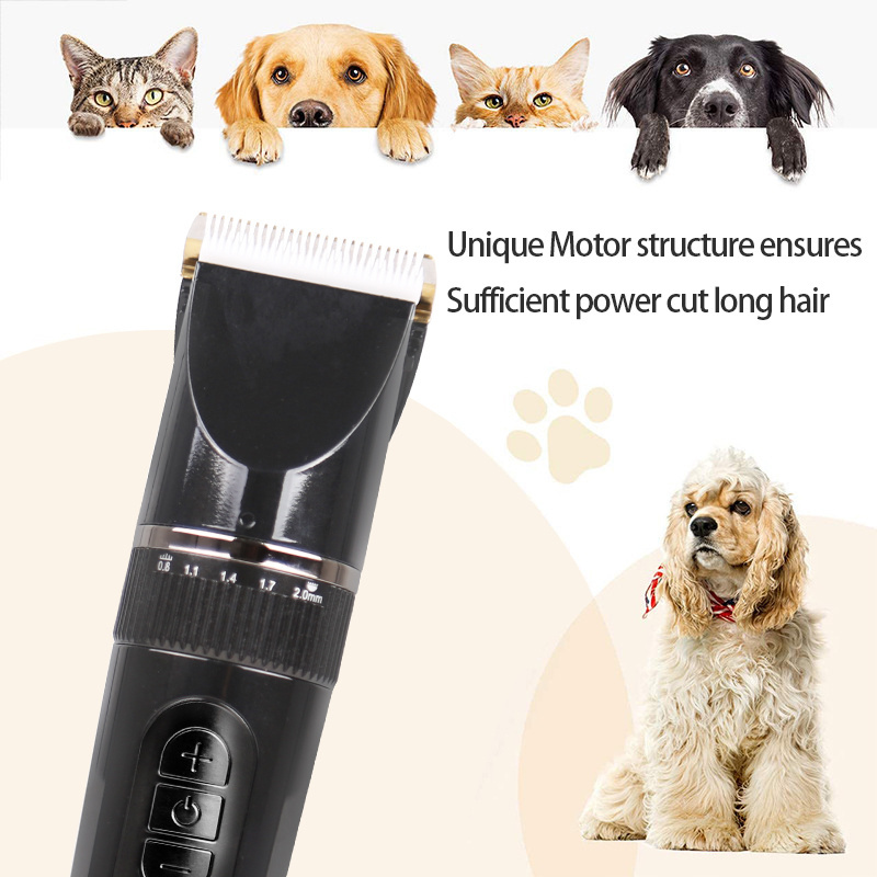 Wholesale professional animal cat electric pet dog hair trimmer cordless pet scissors pusher