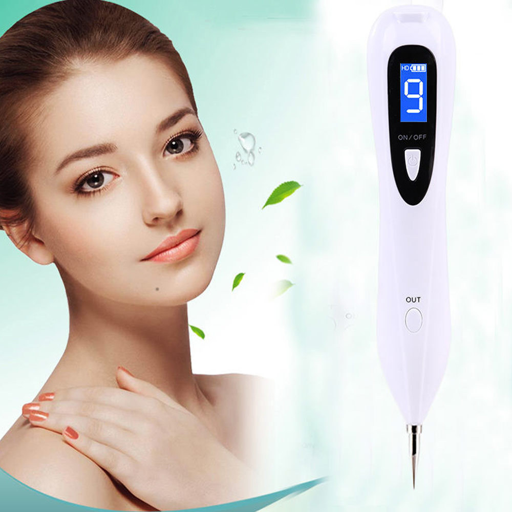 Lcd 9 Speed Level Warts And Mole Remover Spot Removal Pen Freckle Mole Warts Removal Machine