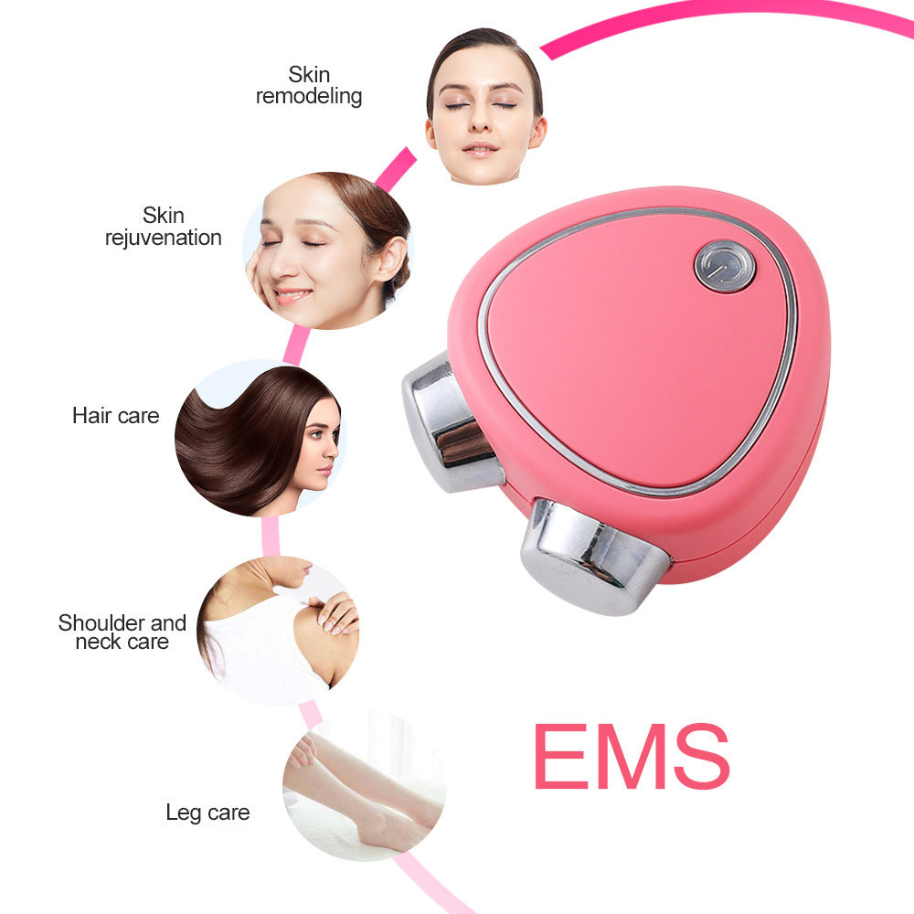 Wholesale Portable V Shape Face Lifting Skin Beauty Tools Ems Face Lifting Anti Aging Massage Roller Mini Face Lifting Device