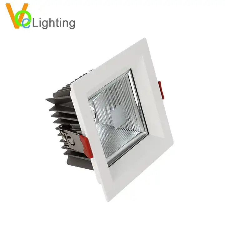 IP65 Waterproof Downlight Housing Kit Square Ceiling Downlight Bathroom Outdoor Waterproof Spotlight