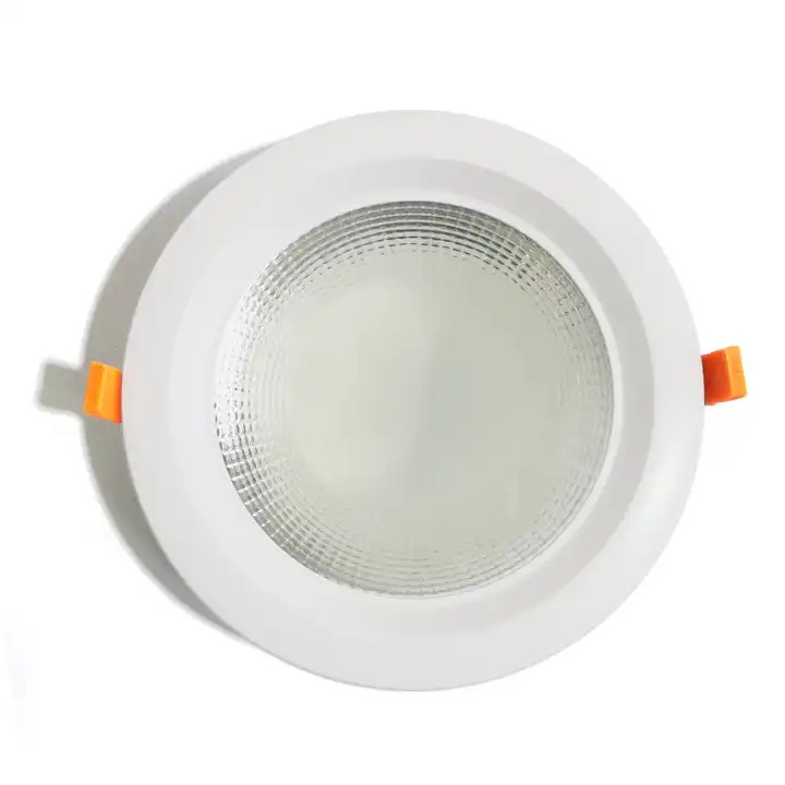 LED Downlight Commercial Lighting Household Die-cast Aluminum COB Ceiling Light 30W Embedded Spotlight Kit Housing