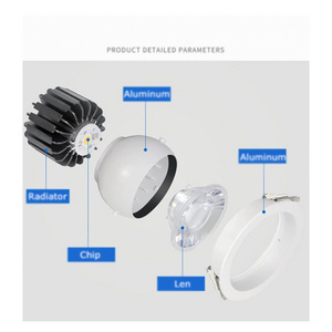 Cob single and double head gall light store commercial Clothes shop grille spot light led embedded square downlight