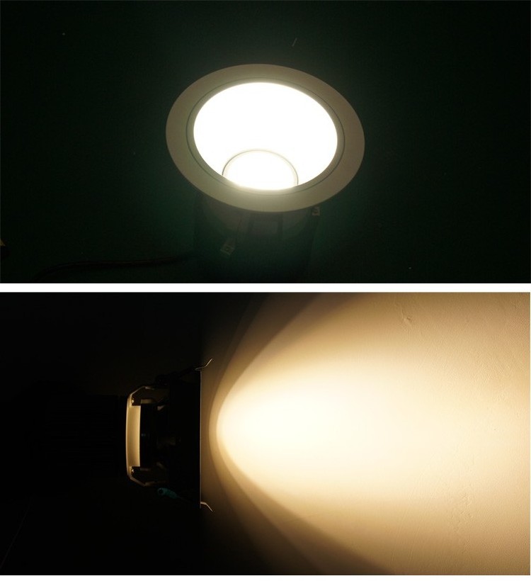 Fire rating 3.5 inch 8W 12W 15W COB embedded downlight dimmable anti glare spot light LED ceiling light