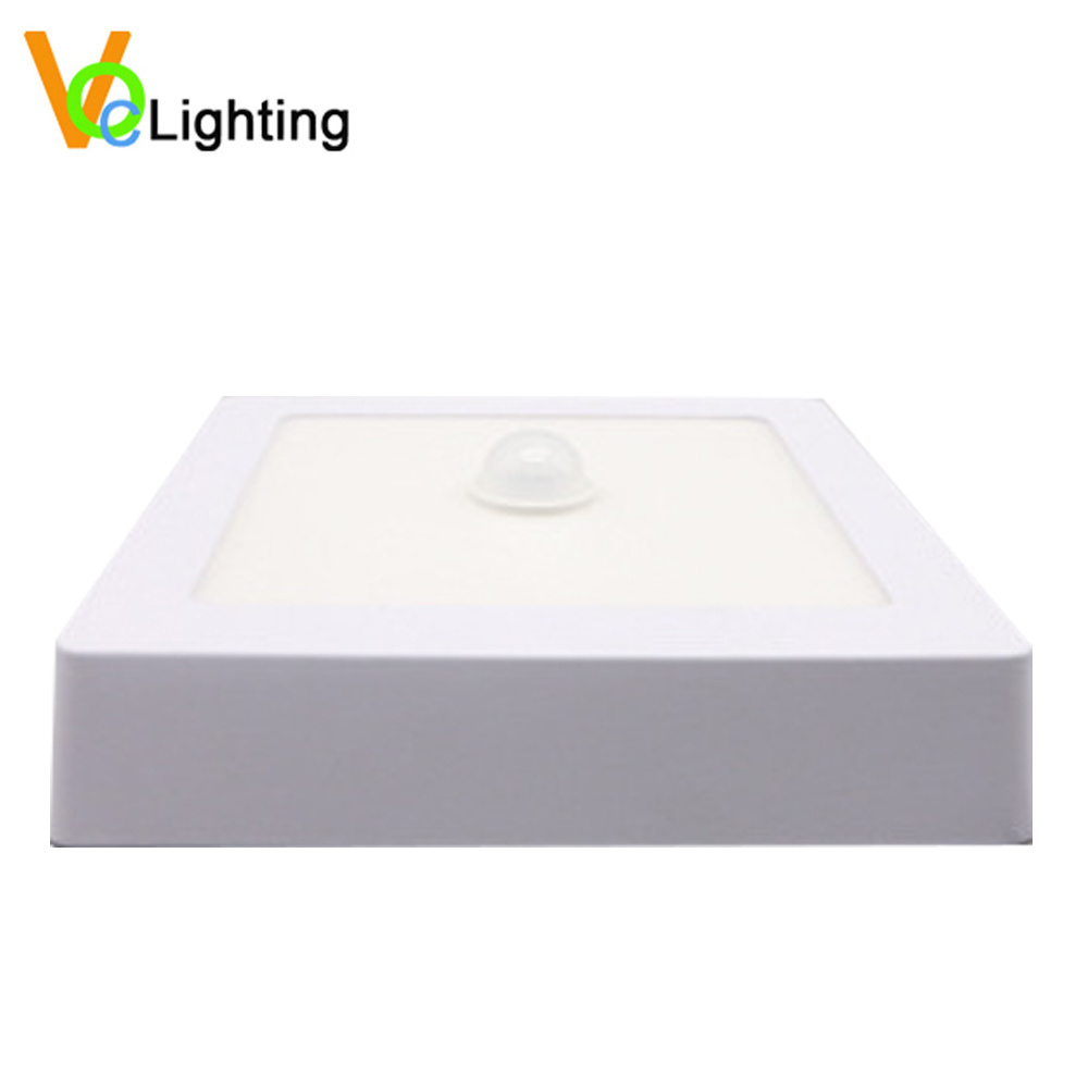 Motion Sensor LED Light Panel 6W 12W 18W 24W Induction Motion Sensor Surface LED Panel Light