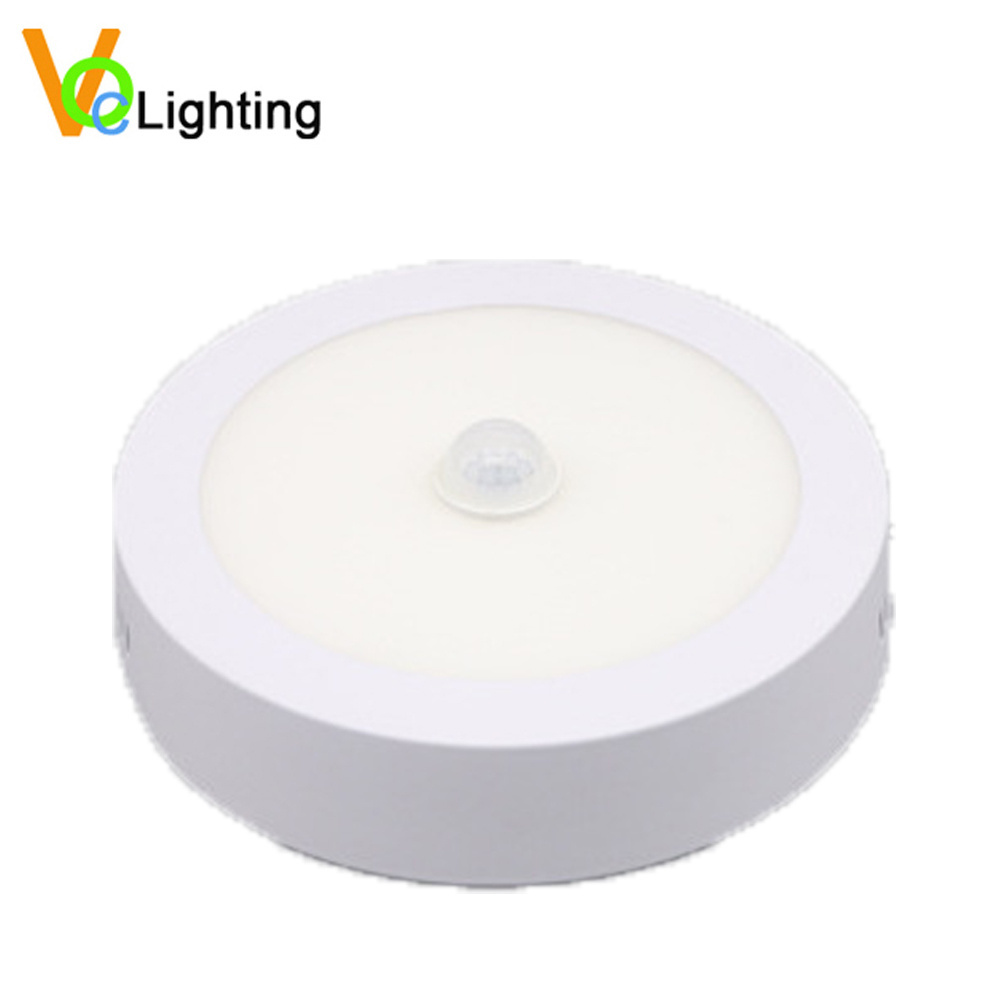 Motion Sensor LED Light Panel 6W 12W 18W 24W Induction Motion Sensor Surface LED Panel Light