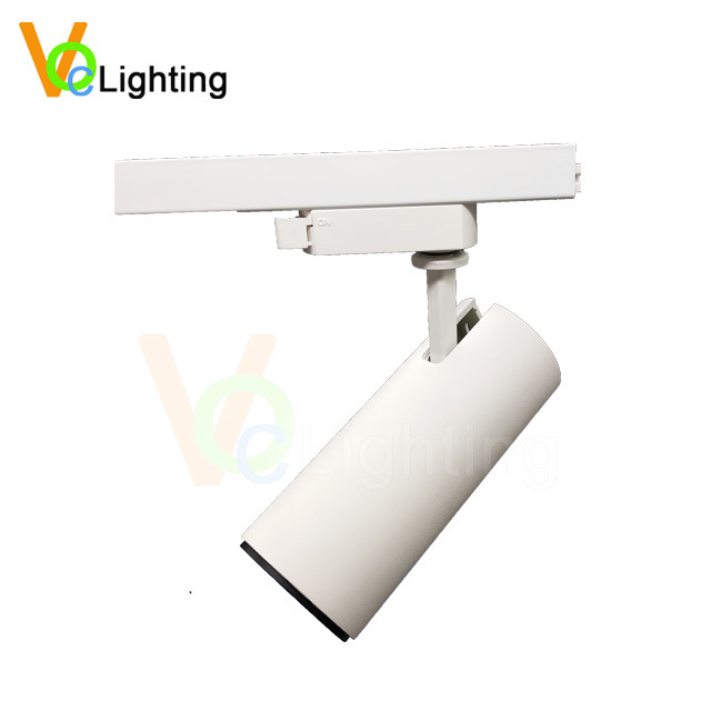 12/24/38 degrees 2/3/4 wire aluminum LED track light COB clothing store 15W spotlights, surface mounted ceiling lights