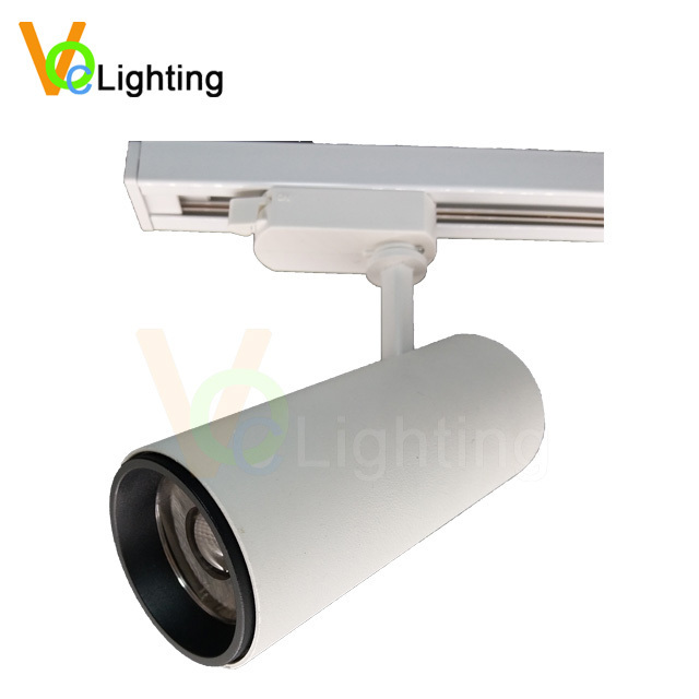 12/24/38 degrees 2/3/4 wire aluminum LED track light COB clothing store 15W spotlights, surface mounted ceiling lights