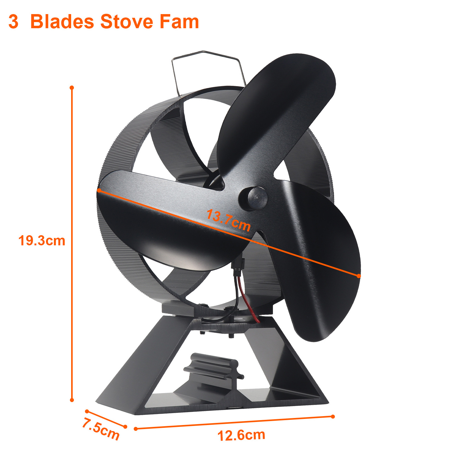 Eco Fans for Wood Log Burner Fireplace Large Air Flow the Warm Air Through Your Room Stove Fan Heat Powered Eco Fan