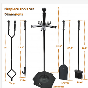 Home Kits Fireplace Sets Wood Fireplace Sets & Accessories Fireplace Tools