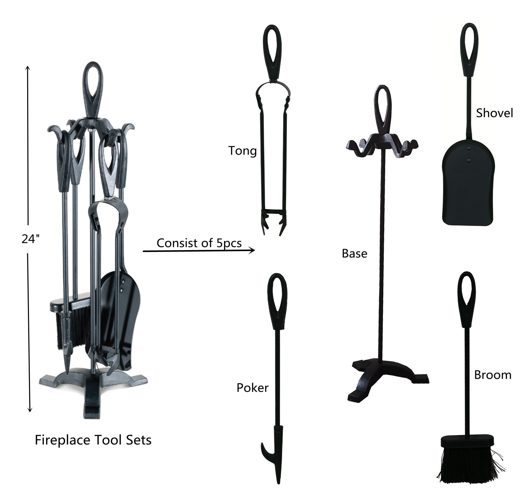 OEM Fireplace Tools Companion Sets Fire Safety Tool Set Fireplace Tool For Stove