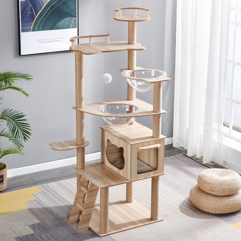 Cat Scratcher Tower Home Furniture Cat Toys Tree Pets Hammock Sisal Post Climbing Frame Toy Cat Scratching Board Climbing Frame