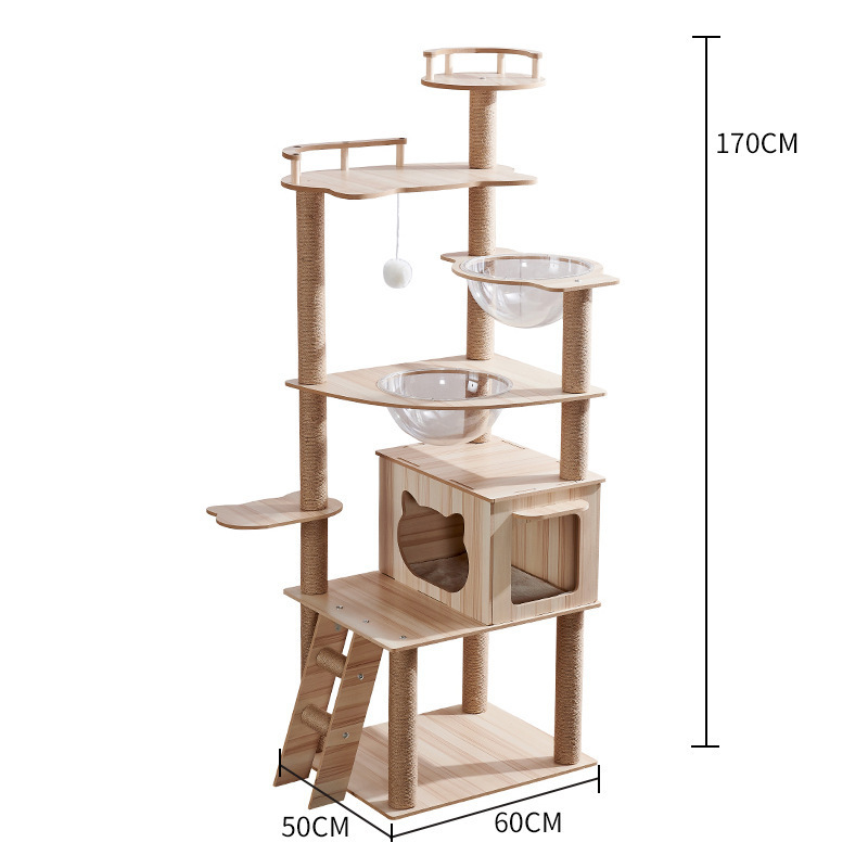 Cat Scratcher Tower Home Furniture Cat Toys Tree Pets Hammock Sisal Post Climbing Frame Toy Cat Scratching Board Climbing Frame