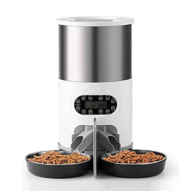 Smart APP Pet Feeder Cat Dog Feeder Automatic Pet Feeder Dispenser 304 Stainless Steel Bowl With Recording Timing Pet Feeding