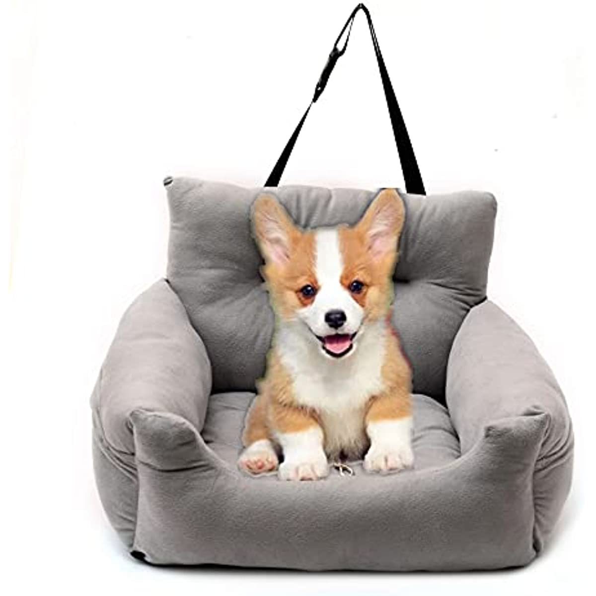 Dog Car Seat Dog Travel Accessories Dual-use Car Pet Bed Booster Seat with Handy Side Pocket for Small and Medium Dogs