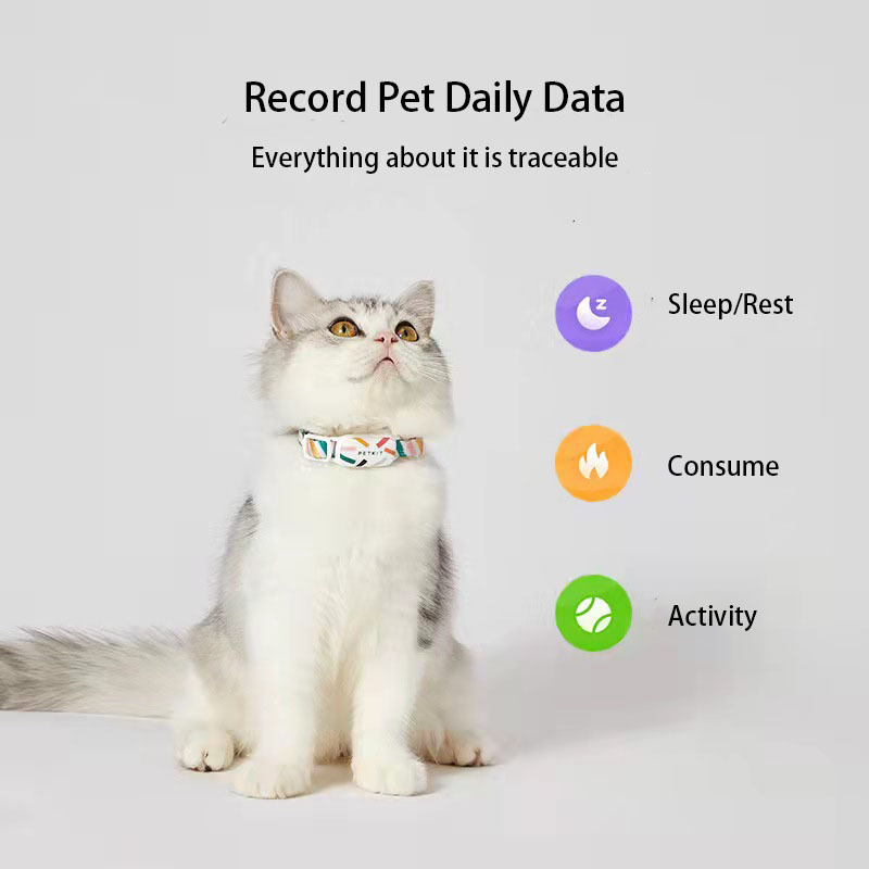 Smart Pet Tracker PETKIT Bluetooths Collar Pet Dog Collar Cat Tracker Adjustable Control Sports Activity Sleep Waterproof Collar