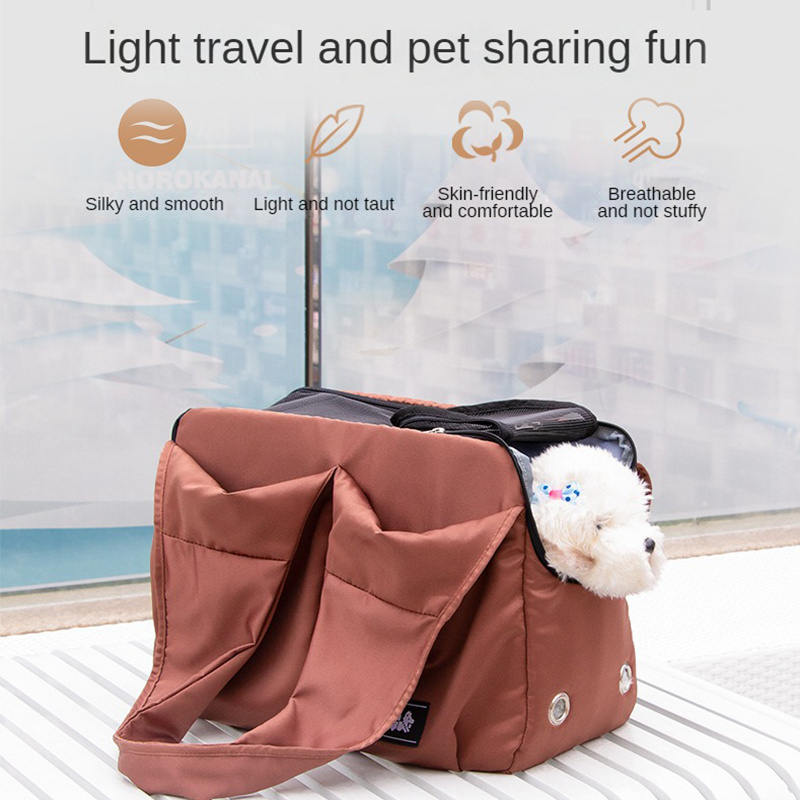 Portable Pet Carrier Bag Large Capacity Handbag Comfort Pet Shoulder Bag Sling Outdoor Travel Pet Designer Dog Cat Carrier Bag