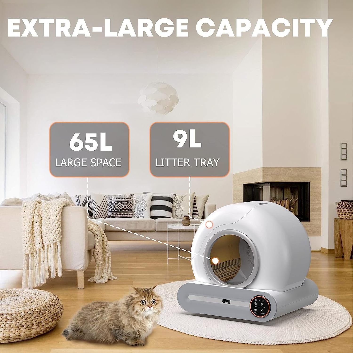 Automatic Cat Litter Box Smart App Control Self Cleaning Litter Boxes Cat Sandbox Electronic Pet Toilet Cat Supplies