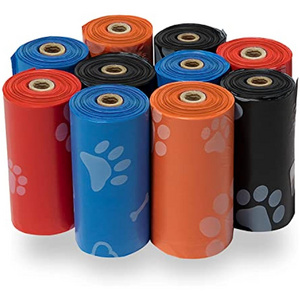 OEM Pet Poop Bags Waste Refuse Cleanup Doggy Roll Replacements Outdoor Puppy Walking and Travel Waste Bags Custom LOGO