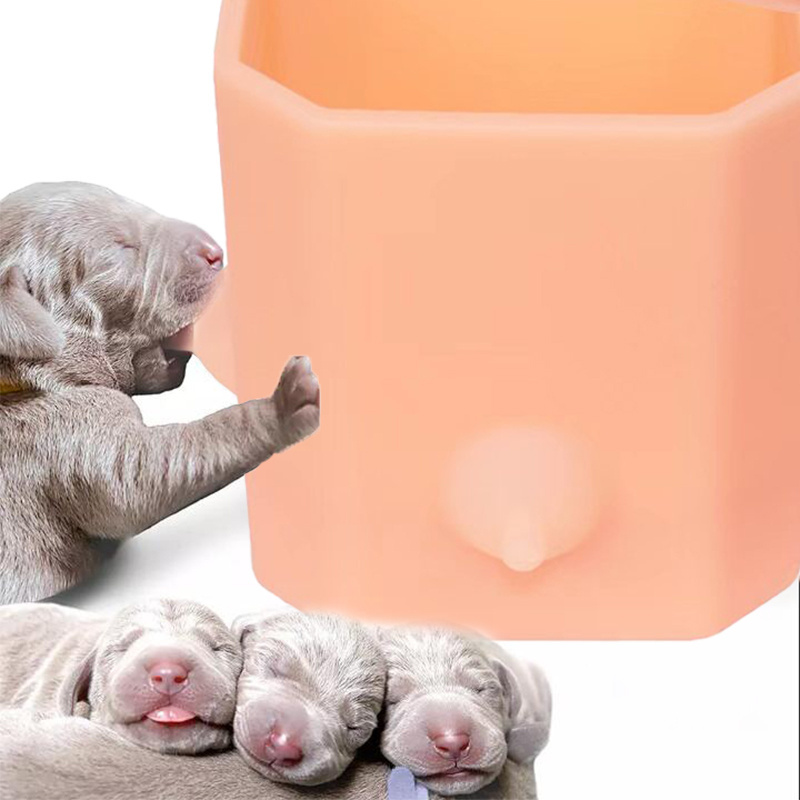 Puppy Nursing Milk Feeder With Nipples Kitten Nipple Feed Puppy Feeding Station Silicone Nipple Designer Dog Rubber Dog Supplies