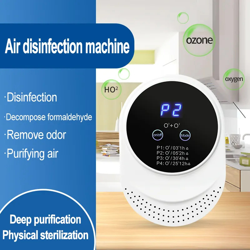 Air Ozone Generator With Touch Screen Pet House Smart Air Purifier Deodorization Deodorant for Cat Litter Box Room Cat Products