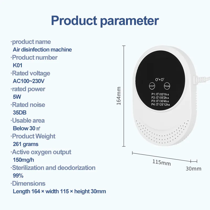 Air Ozone Generator With Touch Screen Pet House Smart Air Purifier Deodorization Deodorant for Cat Litter Box Room Cat Products