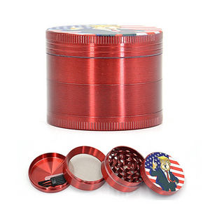 Custom 50mm Mini Small Stainless Steel 4  Part Grinder Tobacco Spice Metal Manual Tobacco wholesale Grinder