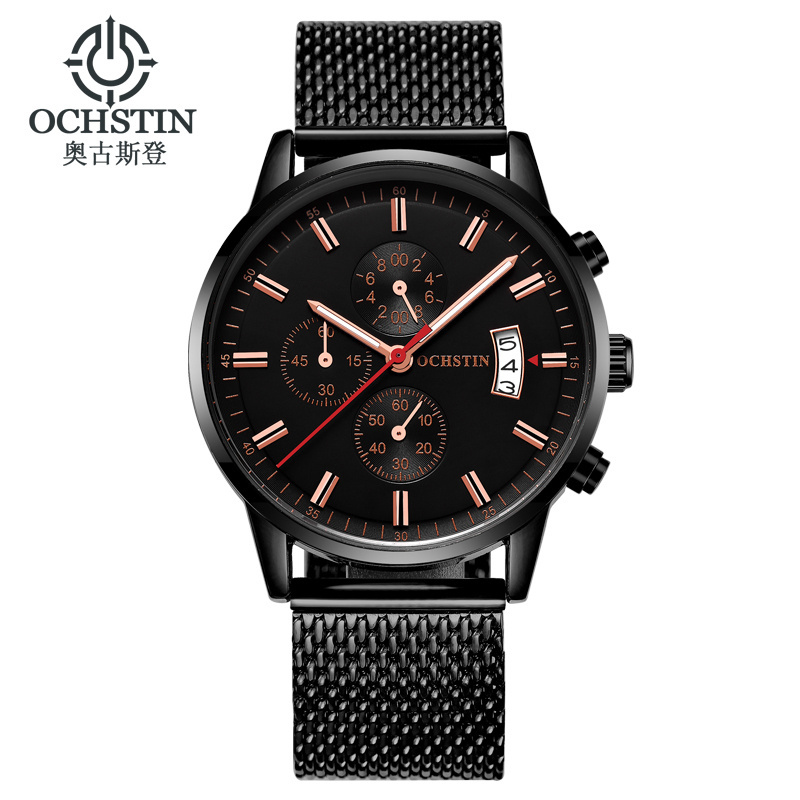 New Arrival Ochstin Brand Watches 6084B Hot Sell Quartz Business Trending Wristwatch 6 Hands Luxury Stainless Steel Watch