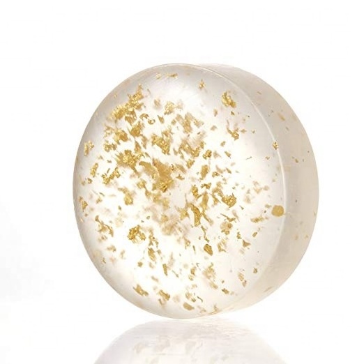 Private Label SOAP with Pure Gold Flakes for Anti aging and Skin vitalization for all ages and various skin types