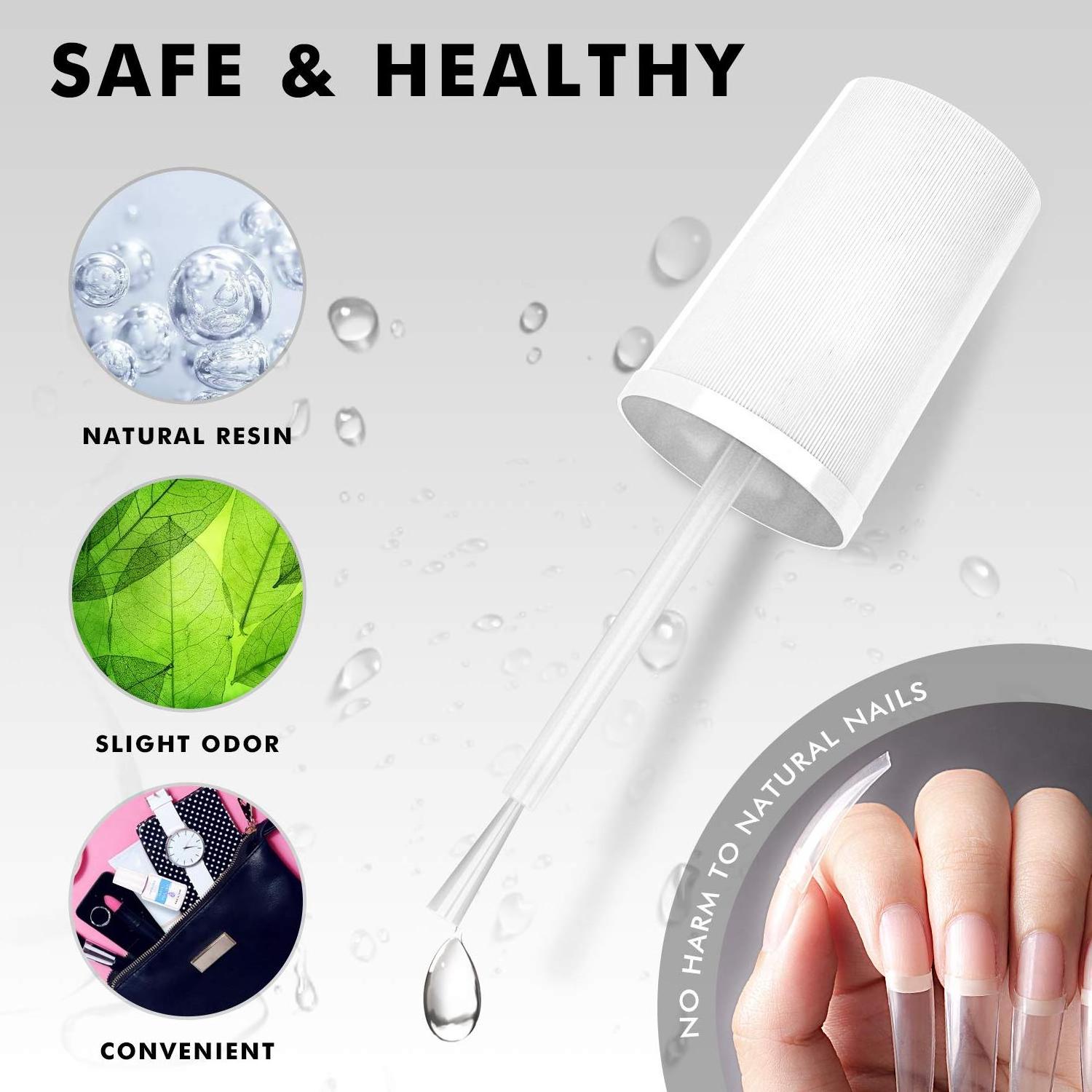 Private Label Acrylic Nail Glue For False Nails Super Strong Brush Nail Glue