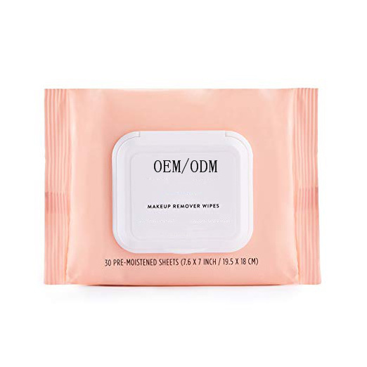 Private Label Rich Grape Seed  Olive Oil Deep Cleansing Makeup Remover Wipes