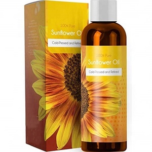 OEM Natural Sunflower Seed Essential Oil Skin Care and  Hair Conditioner Sun Flower Massage Oils