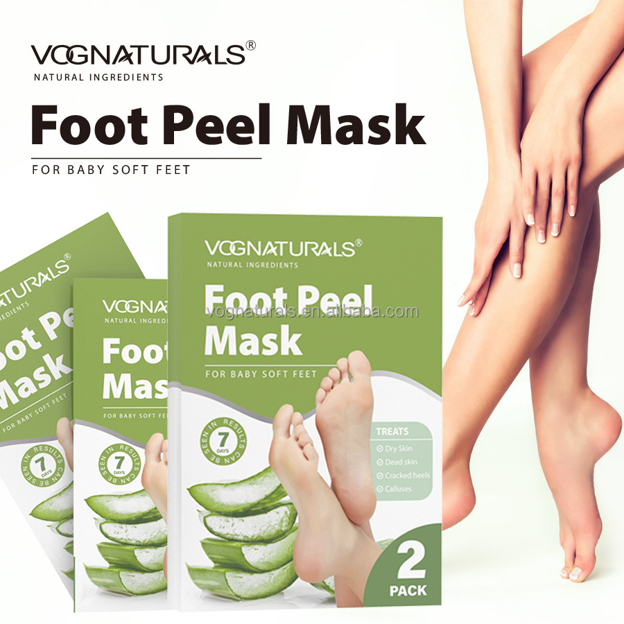 Private Label Removes & Repairs Rough Heels Exfoliating Feet Mask Peeling Natural Moisturizing Foot Peel Masks