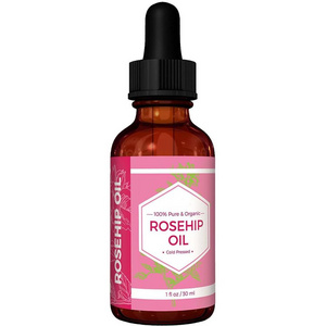 Pure Rosehip Oil with Vitamin C Skin Smooth Whitening for Hair and Face Rosehip Oil