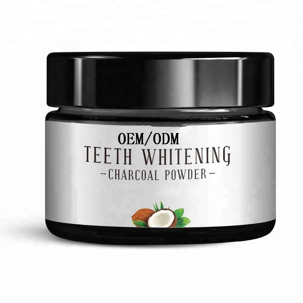 Private Label Natural Coconut Shell Teeth Whitening Powder Activated Carbon Whitening Teeth Powder