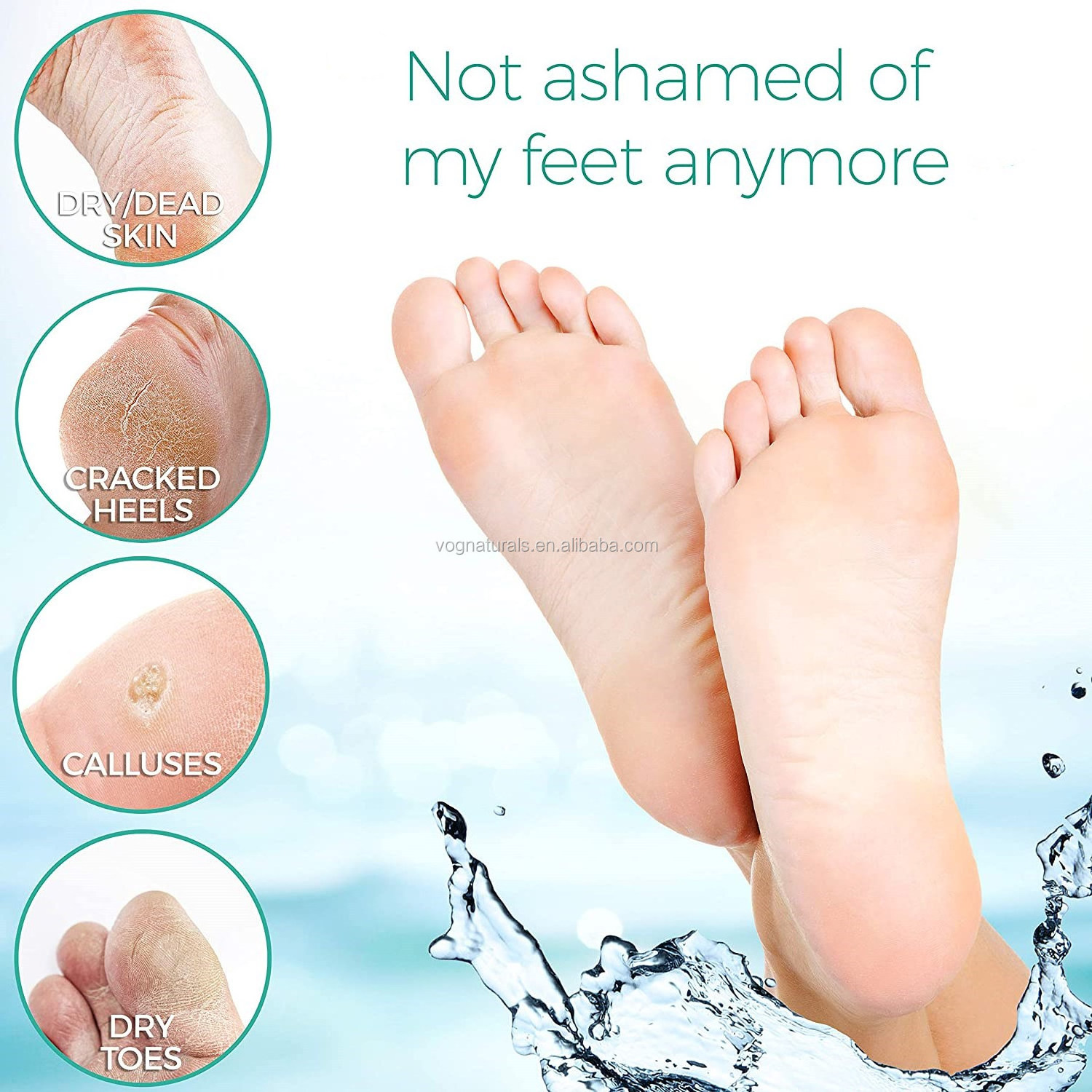 Private Label Removes & Repairs Rough Heels Exfoliating Feet Mask Peeling Natural Moisturizing Foot Peel Masks