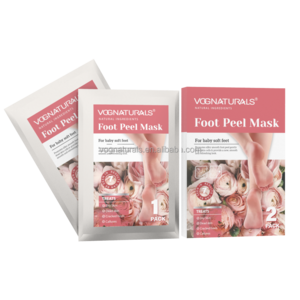 OEM Exfoliating Foot Peel Mask Moisturizing And Treatment For Dead Skin Rose Peeling Off Foot Masks