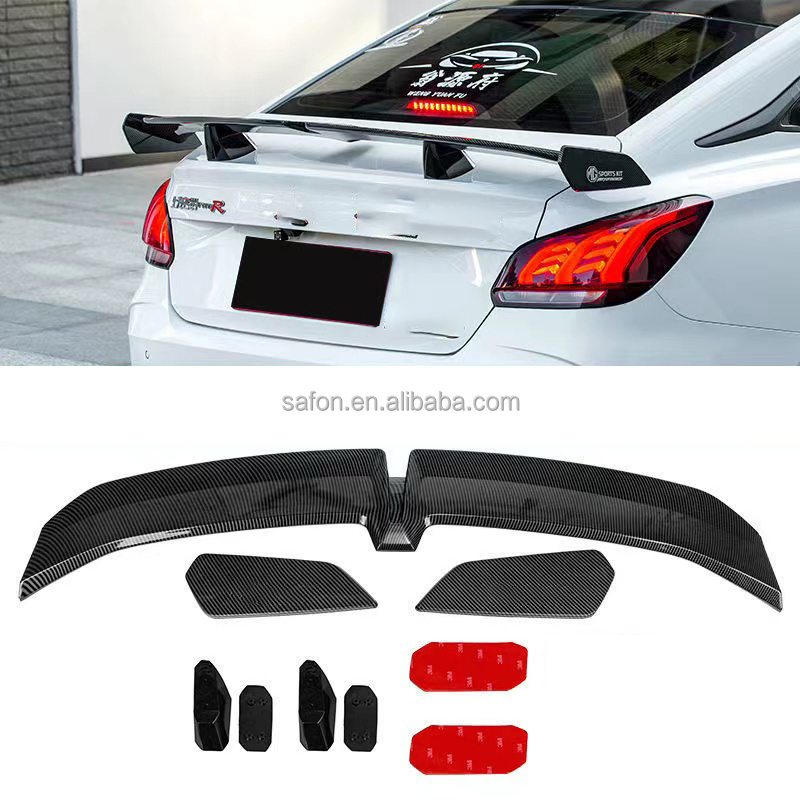 2022 New Other Car accessories carbon fiber Universal roof spoiler trunk spoiler ABS plastic GT Wing Spoiler