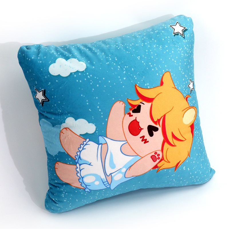 Vograce Decorative & Throw Pillows Manufacturer Case Anime Printed Pillow Throw Cushion Double-Sided Printed Pillow Cover