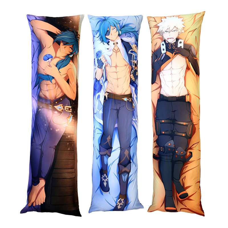 Vograce Wholesale Custom Male Anime Body Pillow Dakimakura With Pillow Inner Cotton