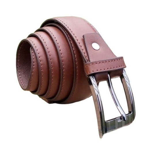 Premium Export Quality Formal Plain Dark Brown Leather Belt For Men Belt Genuine Leather Belts from Pakistan