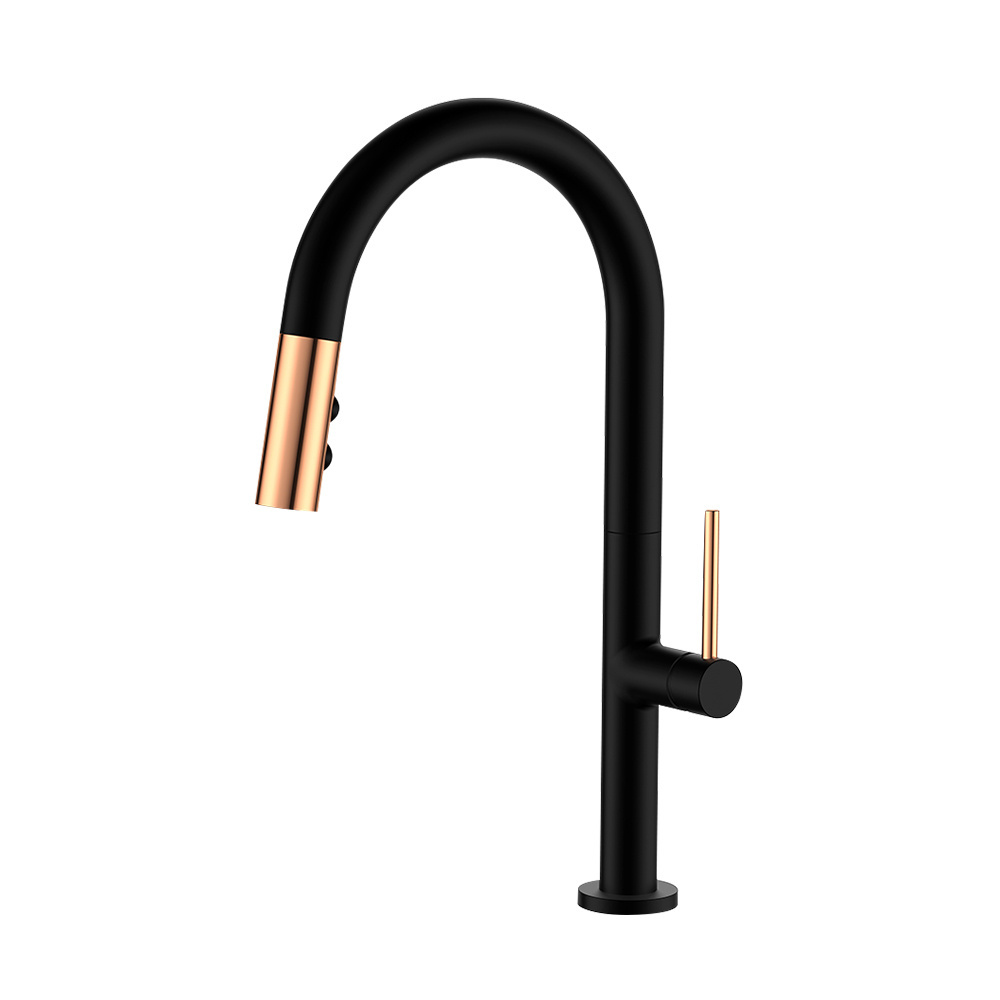 Vaguel top rated high end Single handle luxury black kitchen sink faucets