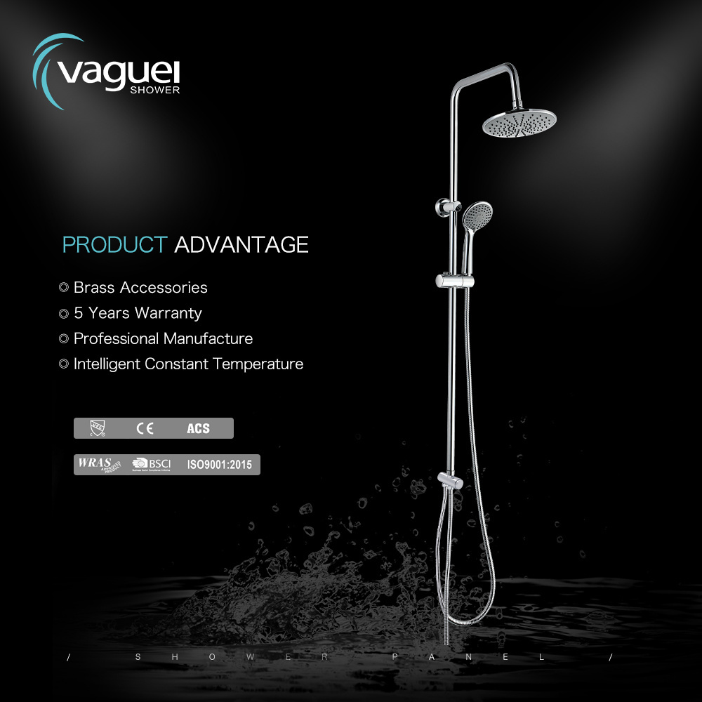 Stainless steel shower faucet thermostatic shower set column shower fixture