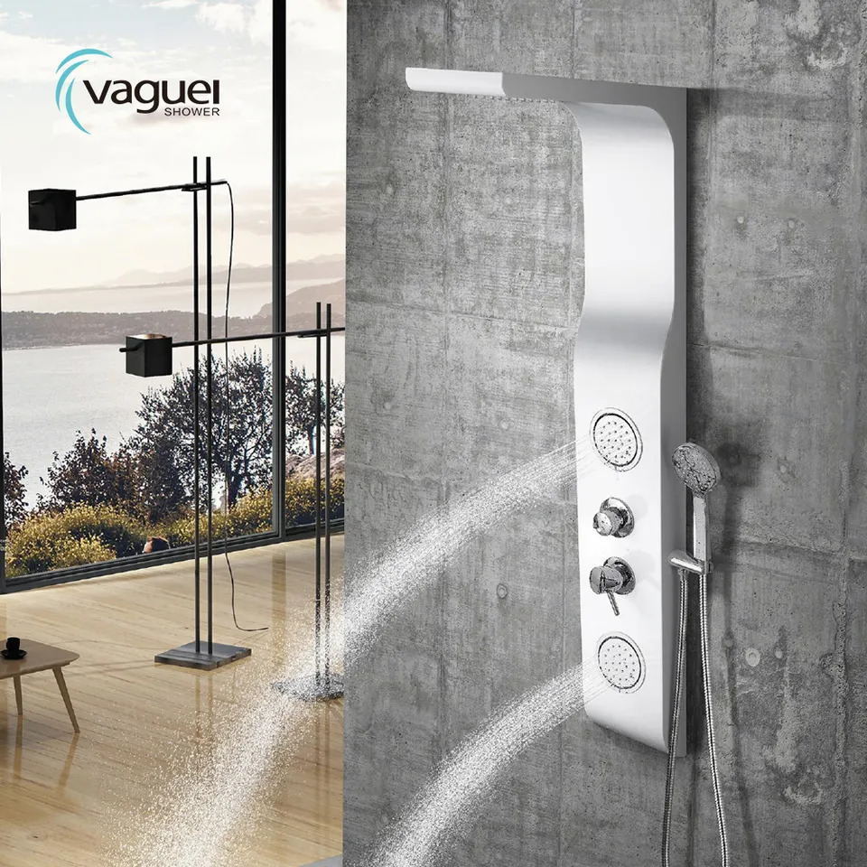 Vaguel Rain bath wall mounted plastic Acrylic ABS concealed shower panel