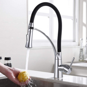 Vaguel cupc Single Handle  double flexible hose kitchen faucet