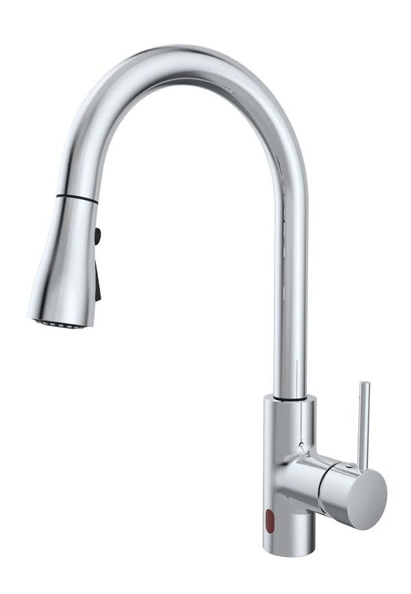 Vaguel Contemporary Stainless Steel Pull Out Touchless Smart Sensor Faucet Kitchen