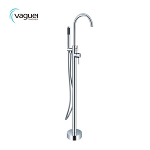 High quality  Floor Mount Tub Faucet freestanding bathroom tub shower faucet