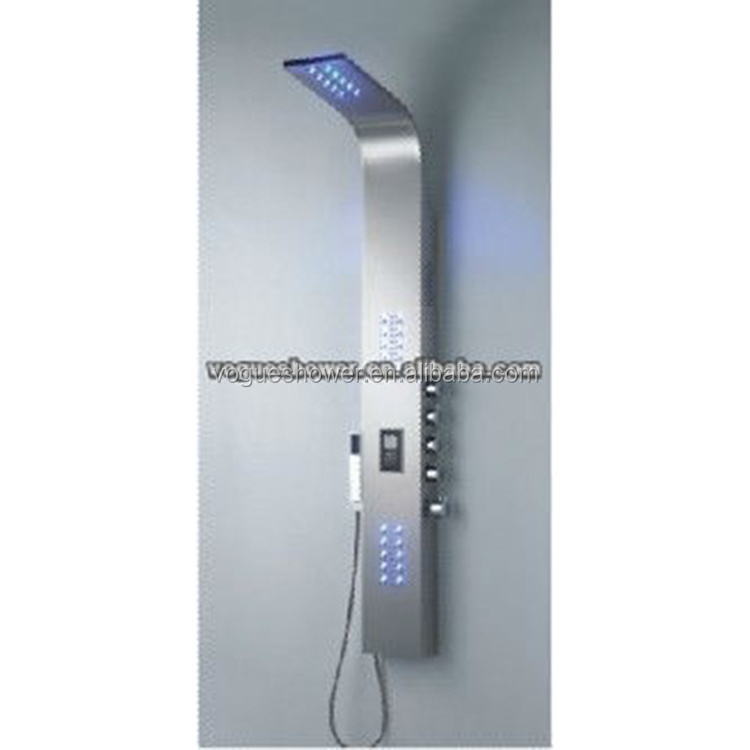 Electronic Shower Control Panel,Stainless Steel  Led Shower Panel With Radio